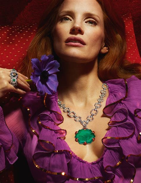 jessica chastain gucci collection